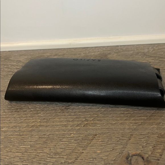 Safilo Black Leather Sunglass/Eyeglass Case - Picture 5 of 8